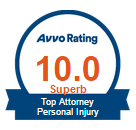 Avvo Rating 10.0 Superb Top Attorney Personal Injury